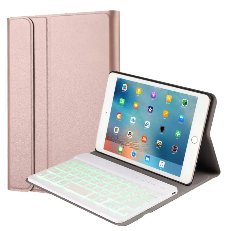 Custodia per tablet Royal Bailey 1029D Bluetooth Tastiera iPad mini 1 2 3 4 5 Rosa - immagine 1