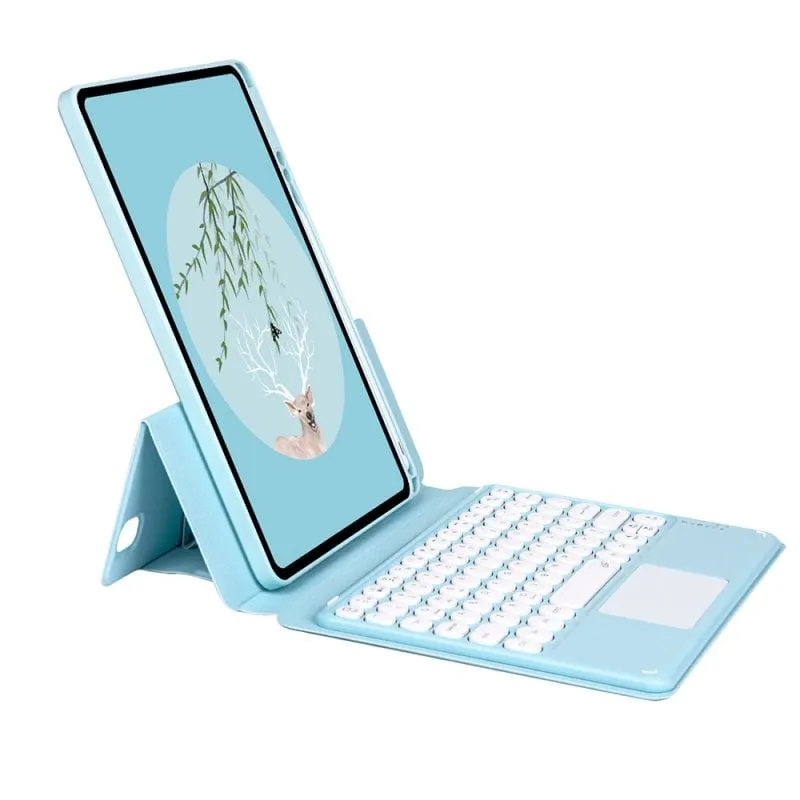 Custodia per Tablet Royal Bailey SY12C Bluetooth Tastiera iPad 10.2 Air Pro Blu - immagine 1