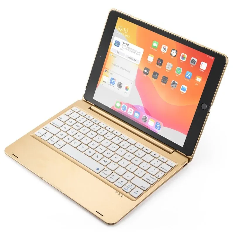Custodia per tablet Royal Bailey F102b Bluetooth Tastiera iPad 10.2 Air Pro Oro - immagine 1