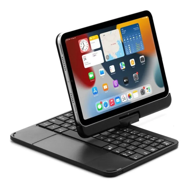 Custodia Tablet Royal Bailey T129s Tastiera Bluetooth iPad Air iPad Pro Nero - immagine 1
