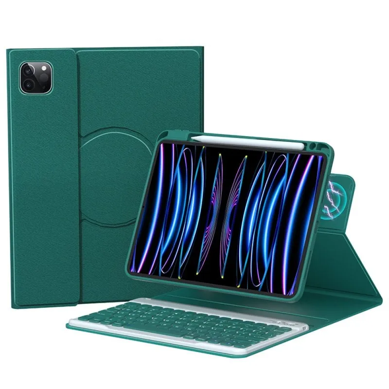 Custodia Royal Bailey HD907 Tastiera Bluetooth iPad 9.7 Verde - immagine 1