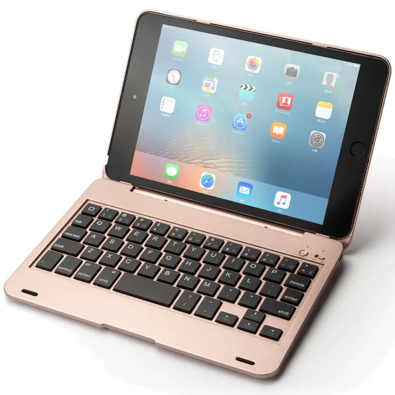 Custodia per tablet Royal Bailey F1+ Tastiera Bluetooth iPad mini 1 2 3 4 5 Rosa - immagine 1