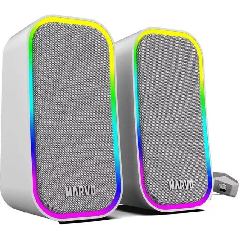 Altoparlanti Marvo PC 2.0 canali USB 6 W grigio - immagine 1