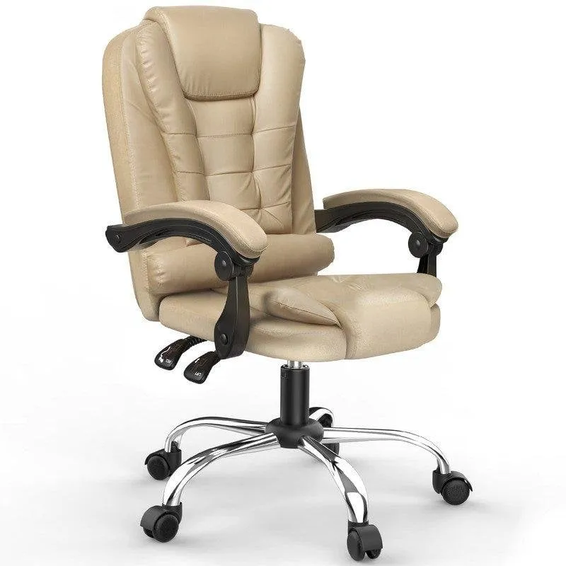 Sedia da ufficio Naspaluro ergonomica con seduta imbottita grande regolabile - immagine 1