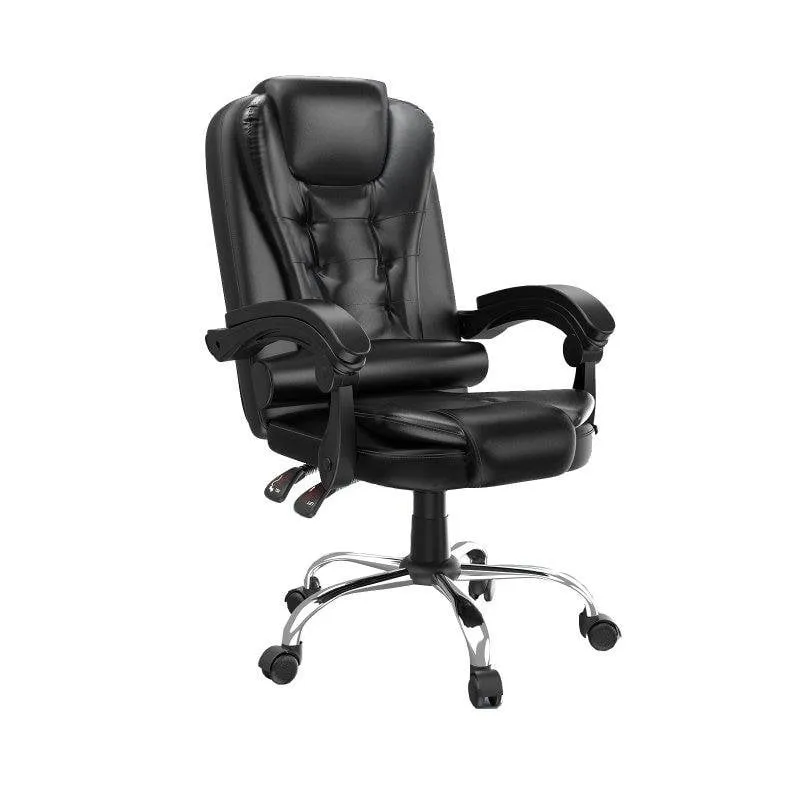 Sedia da ufficio Naspaluro ergonomica regolabile nera 360° - immagine 1