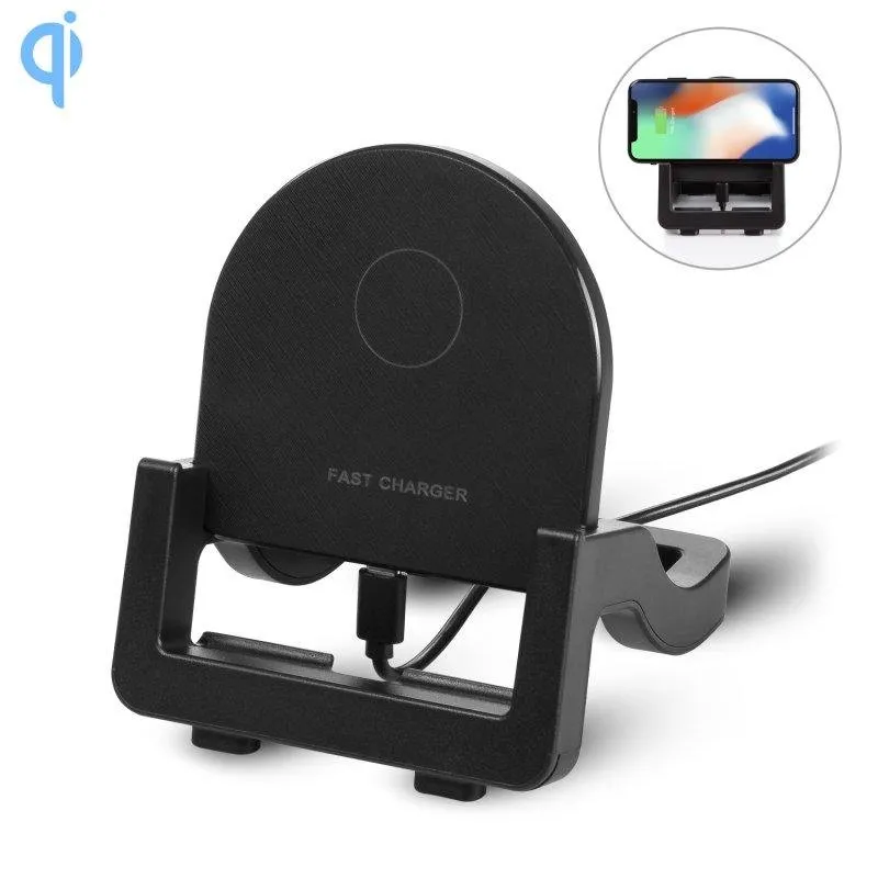 Caricatore rapido wireless Qi 15W Dam Electronics Supporto orizzontale e verticale - immagine 1