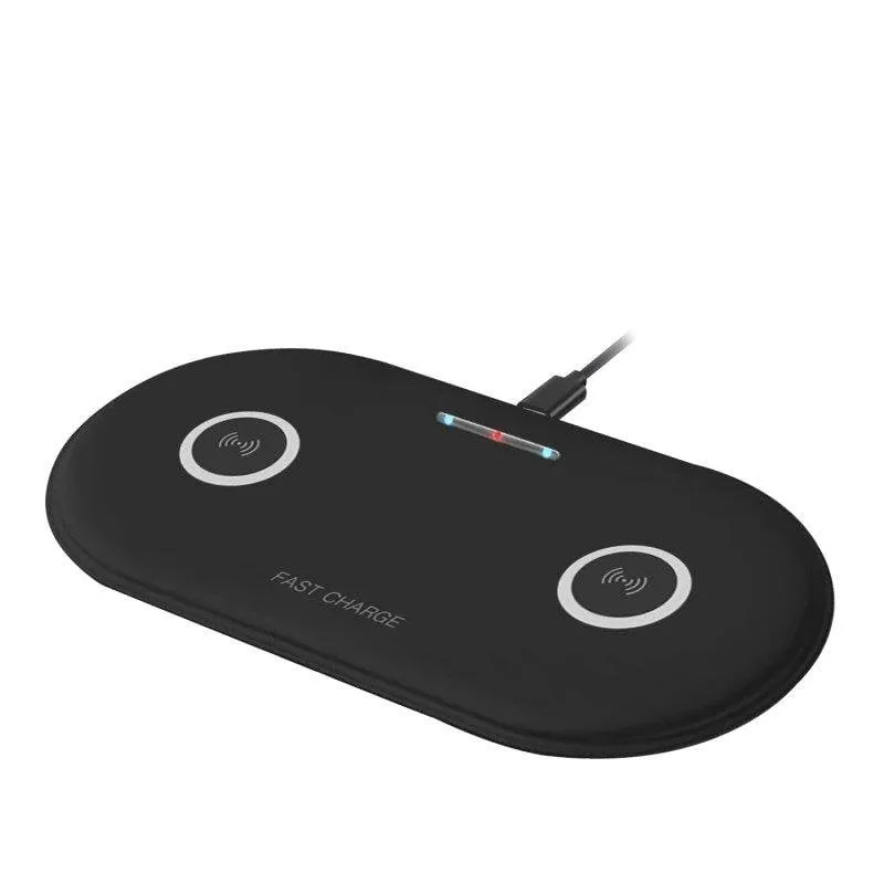 Caricatore Wireless Dam Electronics 15W Fast Charge per 2 Smartphone - immagine 1