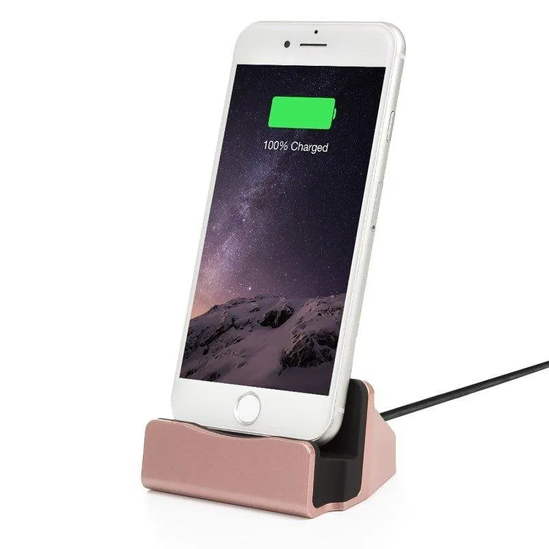 Base di Ricarica Dam Electronics per iPhone Lightning 8 pin con Cavo USB - immagine 1