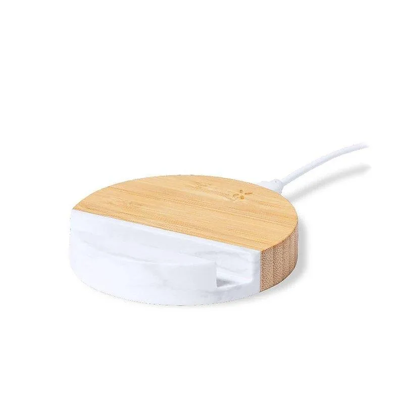 Supporto Caricatore Organico Bamboo Marmo 15W - immagine 1
