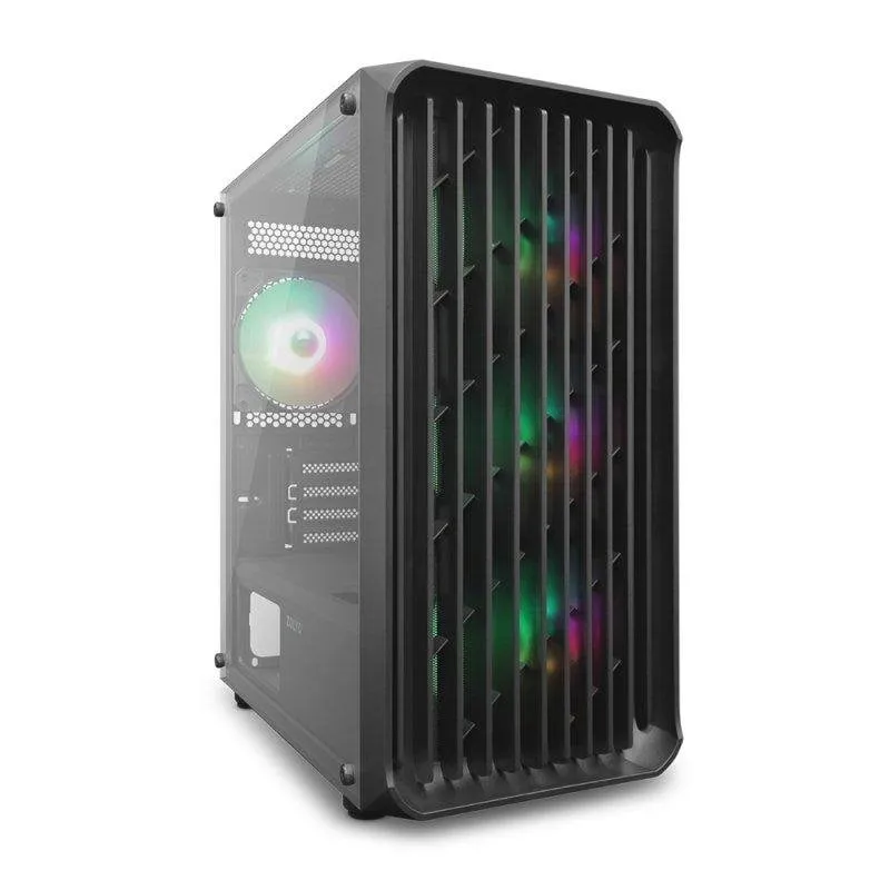 Case PC Zolyd Vyntrix Micro-ATX Vetro Temperato ARGB Legno - immagine 1