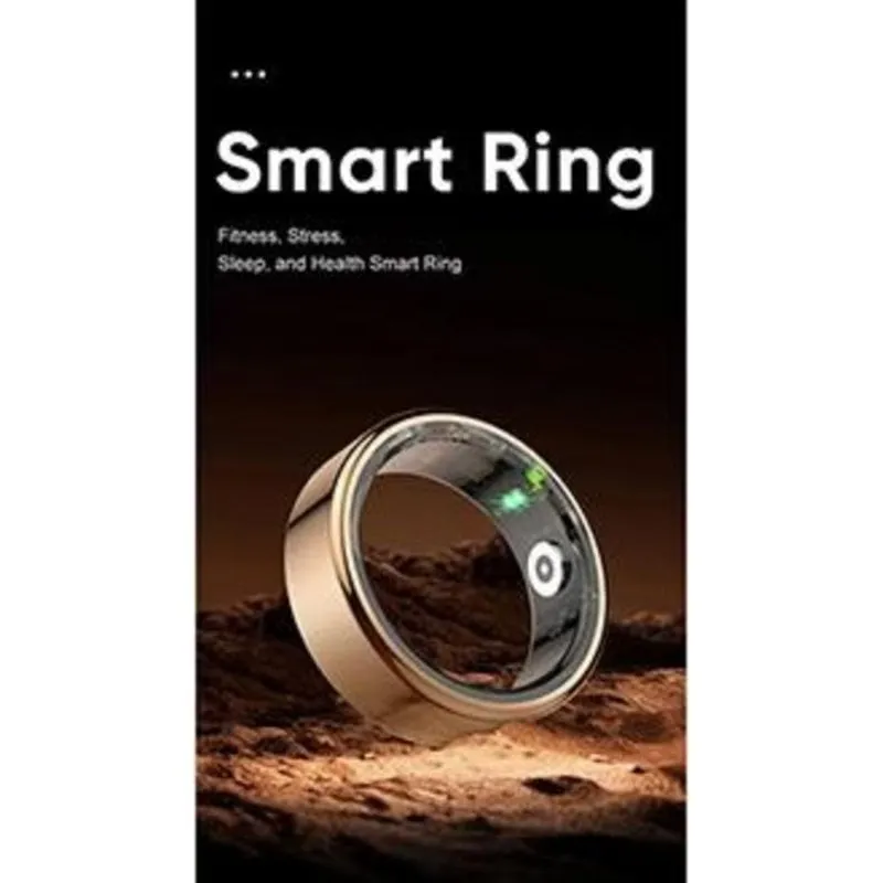 Anello intelligente Powerton WPSR02-Z11 Taglia 11 Bluetooth IP68 Ricaricabile Oro - immagine 1