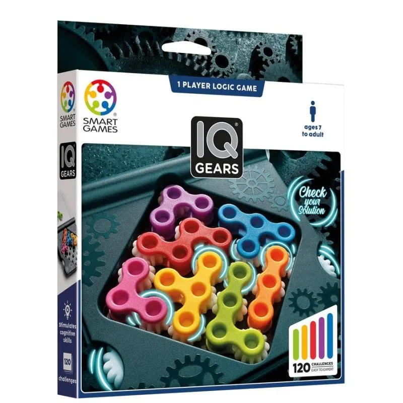 Giocattolo educativo SmartGames IQ Gear Scatola segreta 120 Sfide - immagine 1