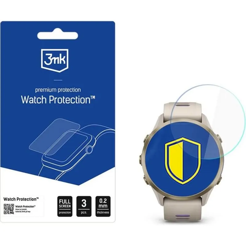 Protezione Schermo Smartwatch 3MK Garmin Forerunner 970 rinforzo 250% trasparente - immagine 1