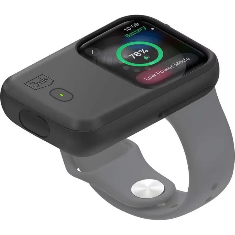 Custodia con Batteria 3MK per Apple Watch 44mm/45mm Nera con Ricarica Integrata - immagine 1