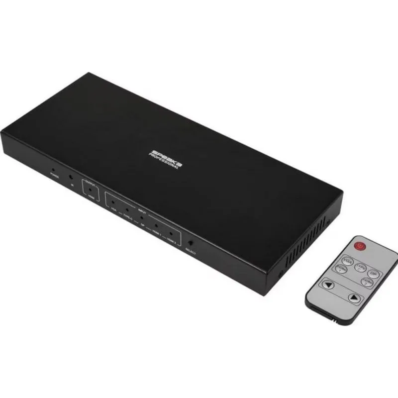 Interruttore HDMI SpeaKa SP-HDPS-300 5 ingressi 4K60 Hz - immagine 1