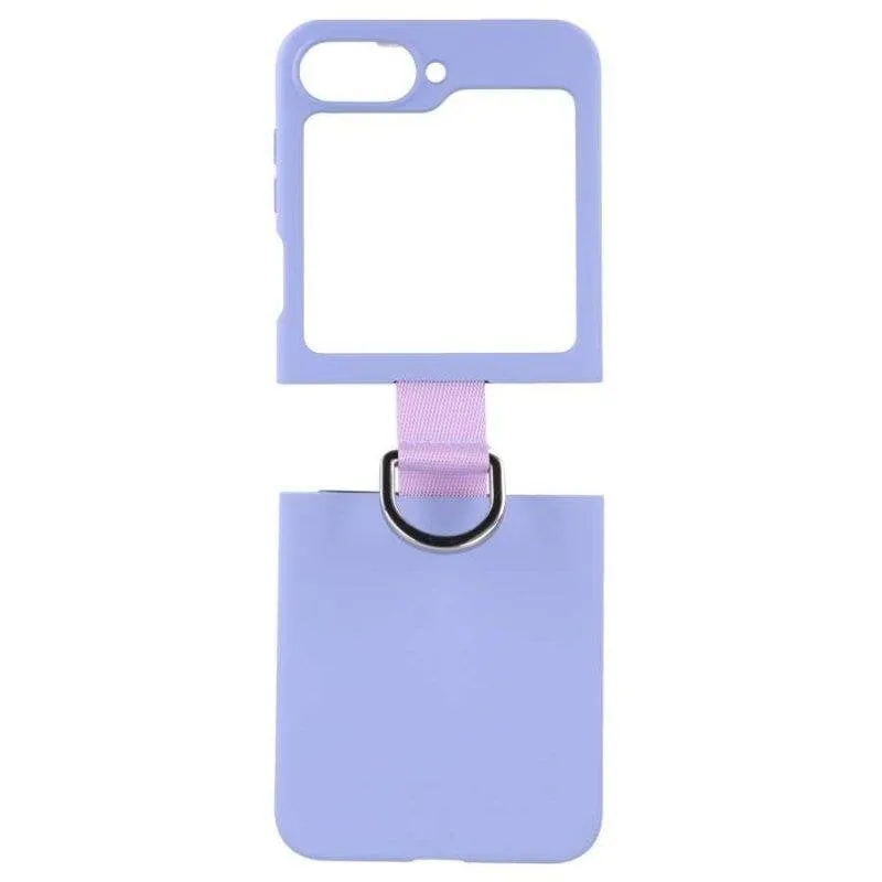 Custodia Ultra Morbida Ring La Casa de las Carcasas Malva per Samsung Galaxy Z Flip 7FE - immagine 1