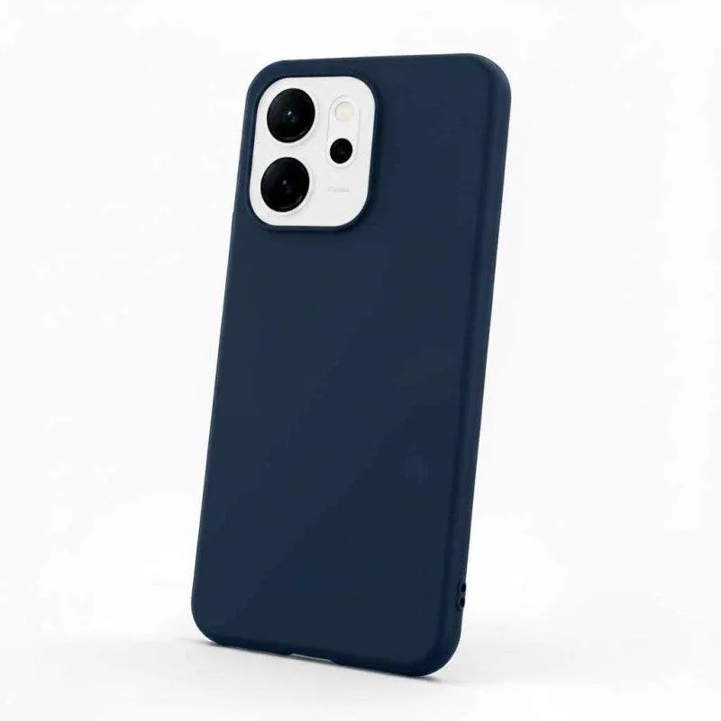 Custodia Ultra Morbida La Casa de las Carcasas Blu Scuro per Oppo Reno 14f - immagine 1