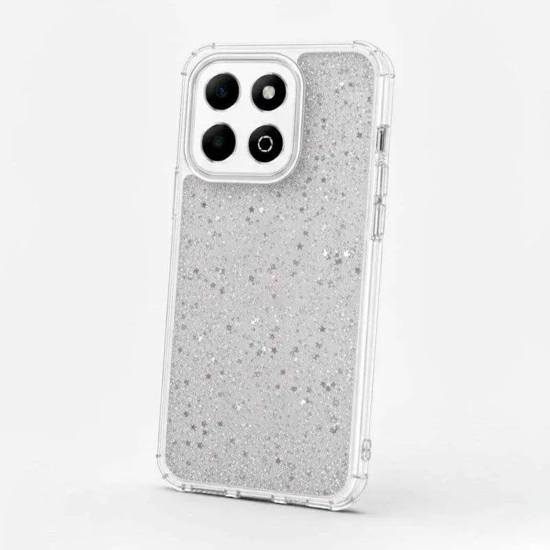 Custodia per cellulare La Casa de las Carcasas Glitter Premium TPU trasparente per Honor X7d - immagine 1