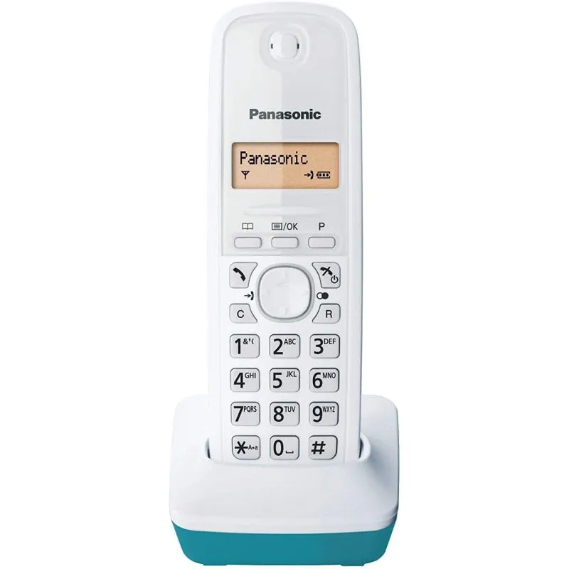 Telefono cordless Panasonic KX-TG1611 Bianco/Turchese - immagine 1