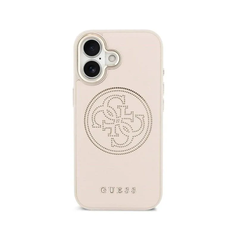 Cover Guess Effetto Pelle Rosa Completa Compatibile MagSafe per iPhone 17 - immagine 1