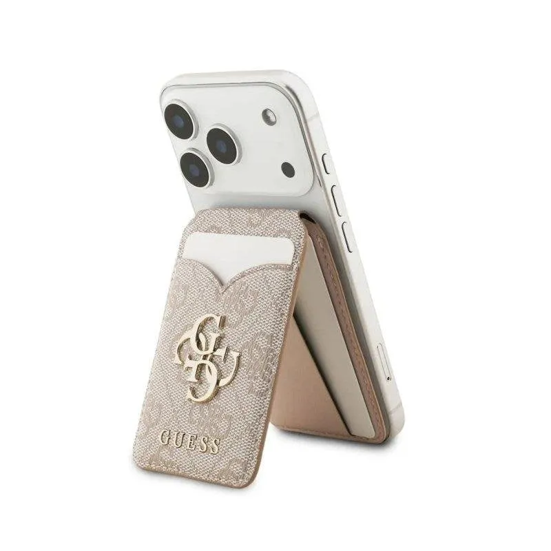 Portacarte Guess Cg Mobile 4G con specchio compatibile MagSafe rosa - immagine 1