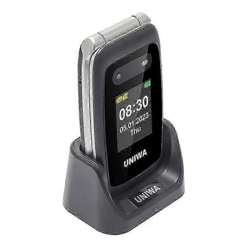 Lipa Uniwa V202T 4G 2,4" Telefono Pieghevole Tasti Grandi SOS - immagine 1
