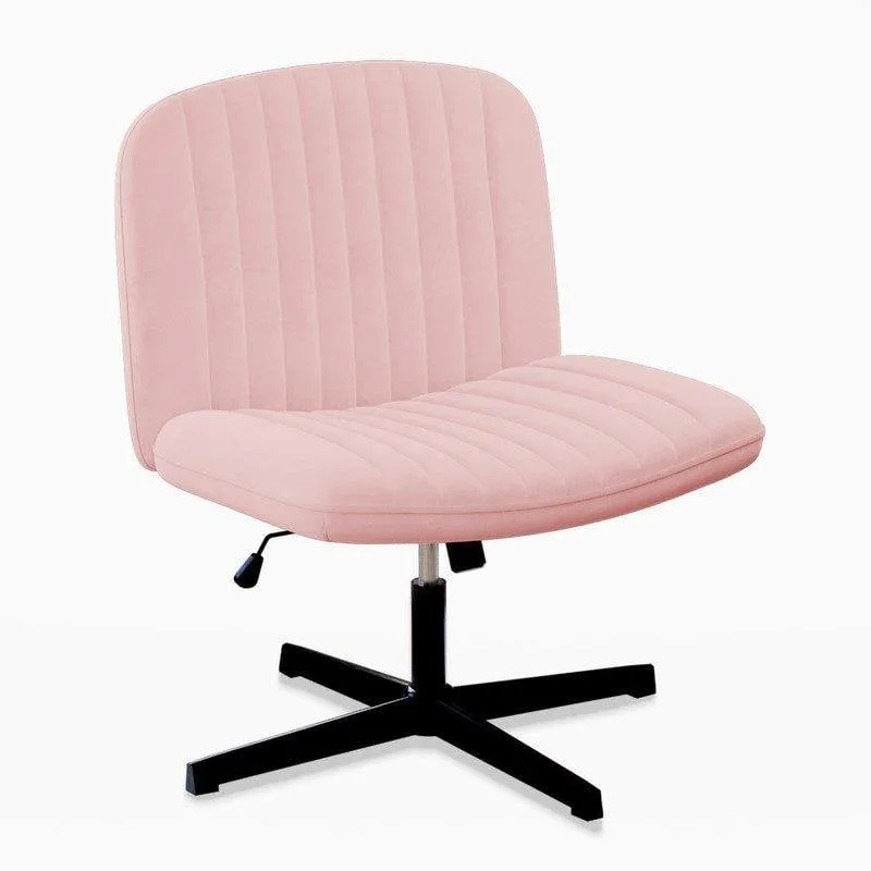 Sedia conch design Naspaluro - velluto rosa - altezza regolabile - immagine 1
