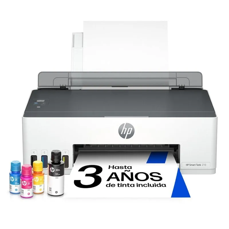 Stampante a getto d'inchiostro Wi-Fi HP Smart Tank 210 con duplex e senza bordi - immagine 1