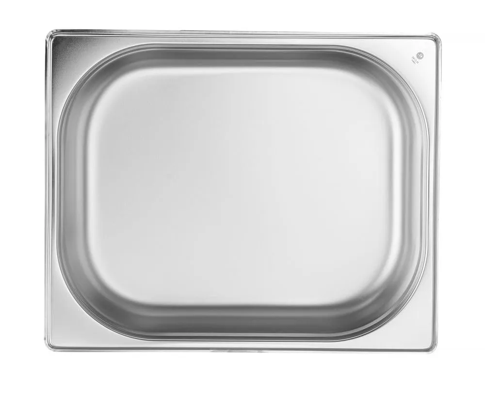 HENDI Contenitore Gastronorm GN 1/2, Budget Line, resistenza termica -40 °C a 250 °C, per forno e bagnomaria, 4L, 325x265x(H) 65mm, acciaio inox - immagine 2