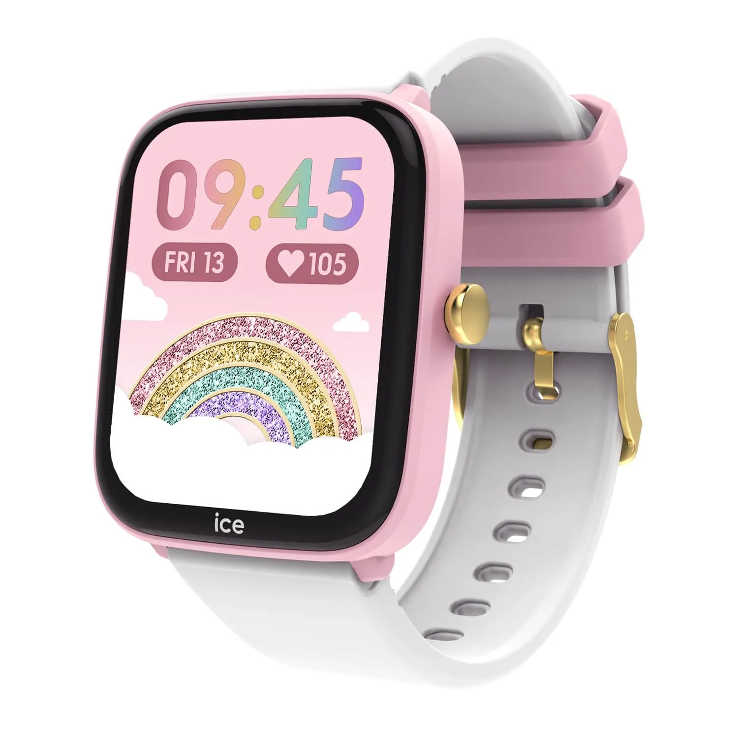 ICE-WATCH - ICE smart junior 2.0 Pink White - Orologio connesso da bambino rosa con cinturino in silicone bianco - 022797 (1,75 inch) - immagine 2