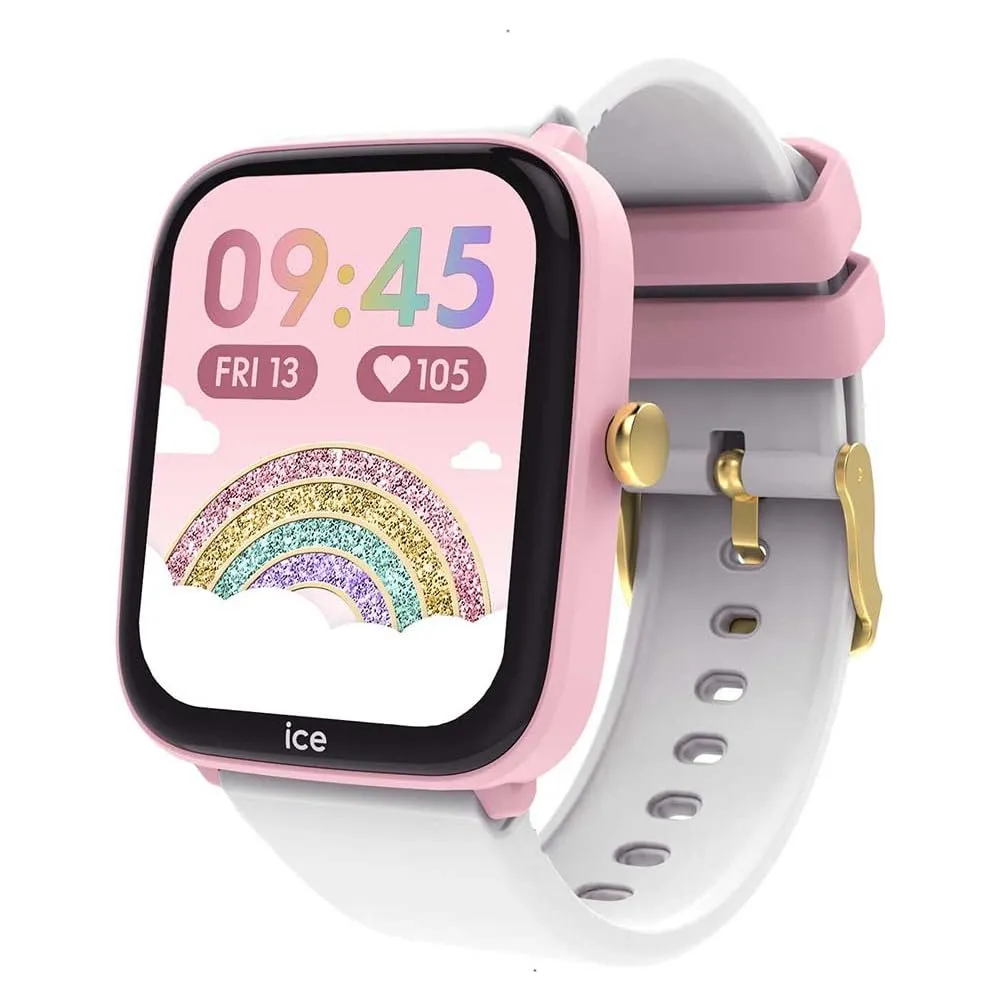 ICE-WATCH - ICE smart junior 2.0 Pink White - Orologio connesso da bambino rosa con cinturino in silicone bianco - 022797 (1,75 inch) - immagine 5