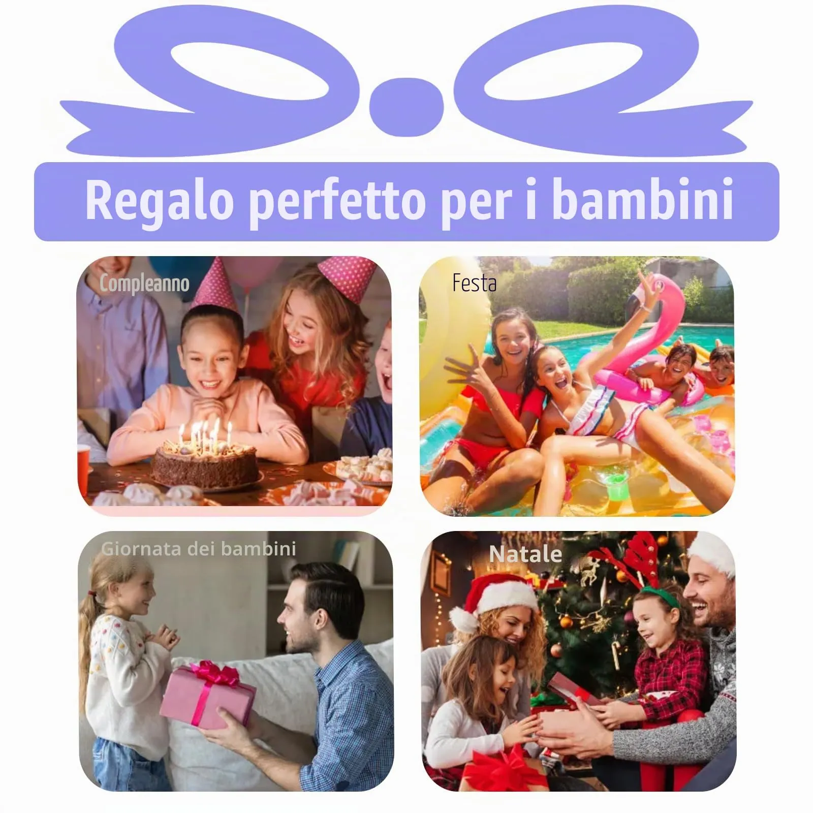 Facasu Orologio Analogico Bambini Ragazzi Ragazze,Orologio al quarzo impermeabile Fino a 50M,Cinturino Morbido Orologio Facile Leggere Imparare l'ora Bambini dai 4 ai 12 anni (Viola-M) - immagine 7
