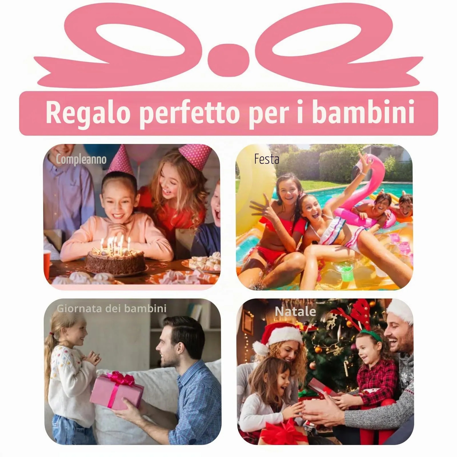 Facasu Orologio Analogico Bambini Ragazzi Ragazze,Orologio al quarzo impermeabile Fino a 50M,Cinturino Morbido Orologio Facile Leggere Imparare l'ora Bambini dai 4 ai 12 anni (Rosa-M) - immagine 7