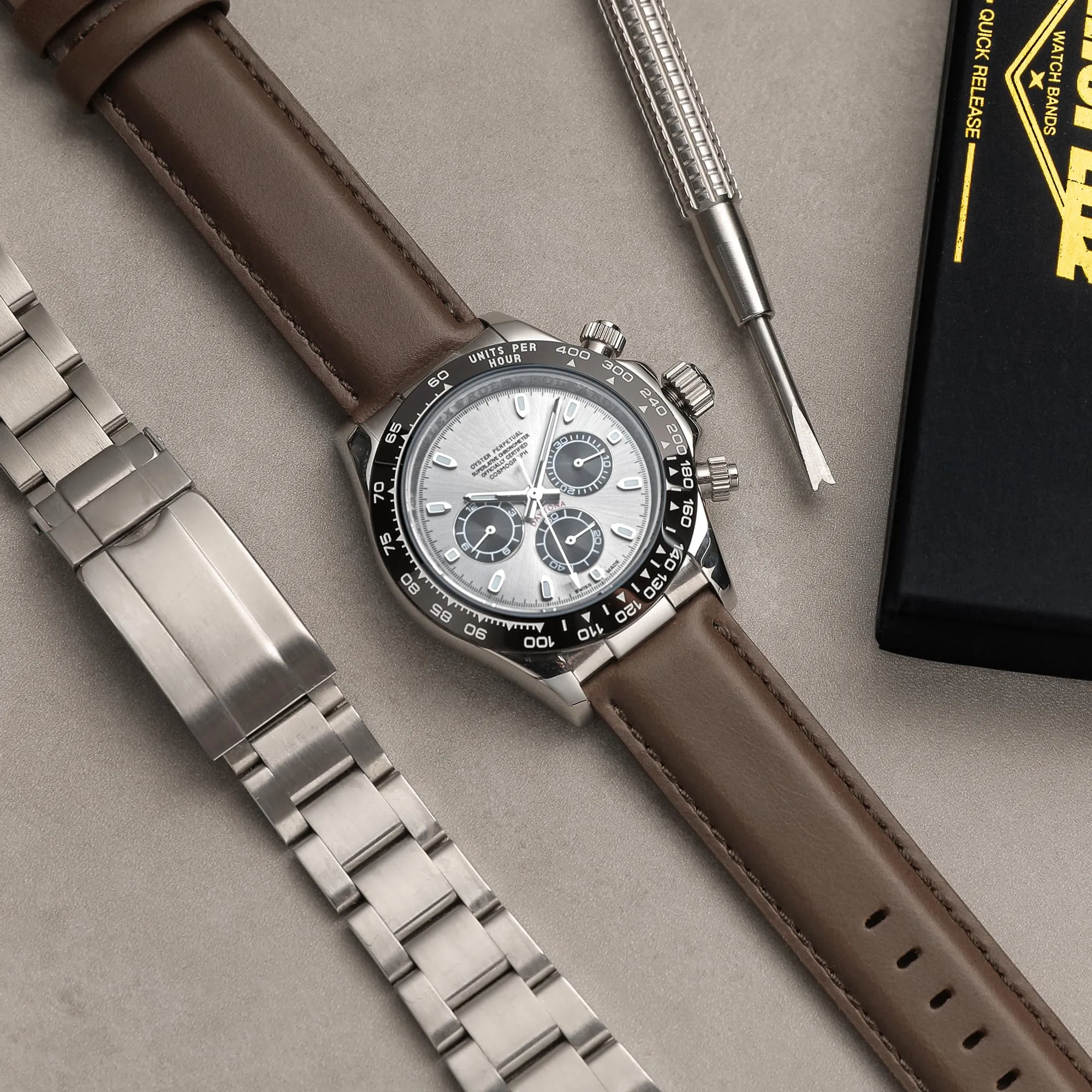 CORROPELLE Cinturini Orologio in Pelle a Sgancio Rapido 18mm 19mm 20mm 21mm 22mm, Elegante Cinturino Vera Pelle Alta qualità Cinturini Ricambio per Uomo Donna, Orologio e Smartwatch - immagine 4