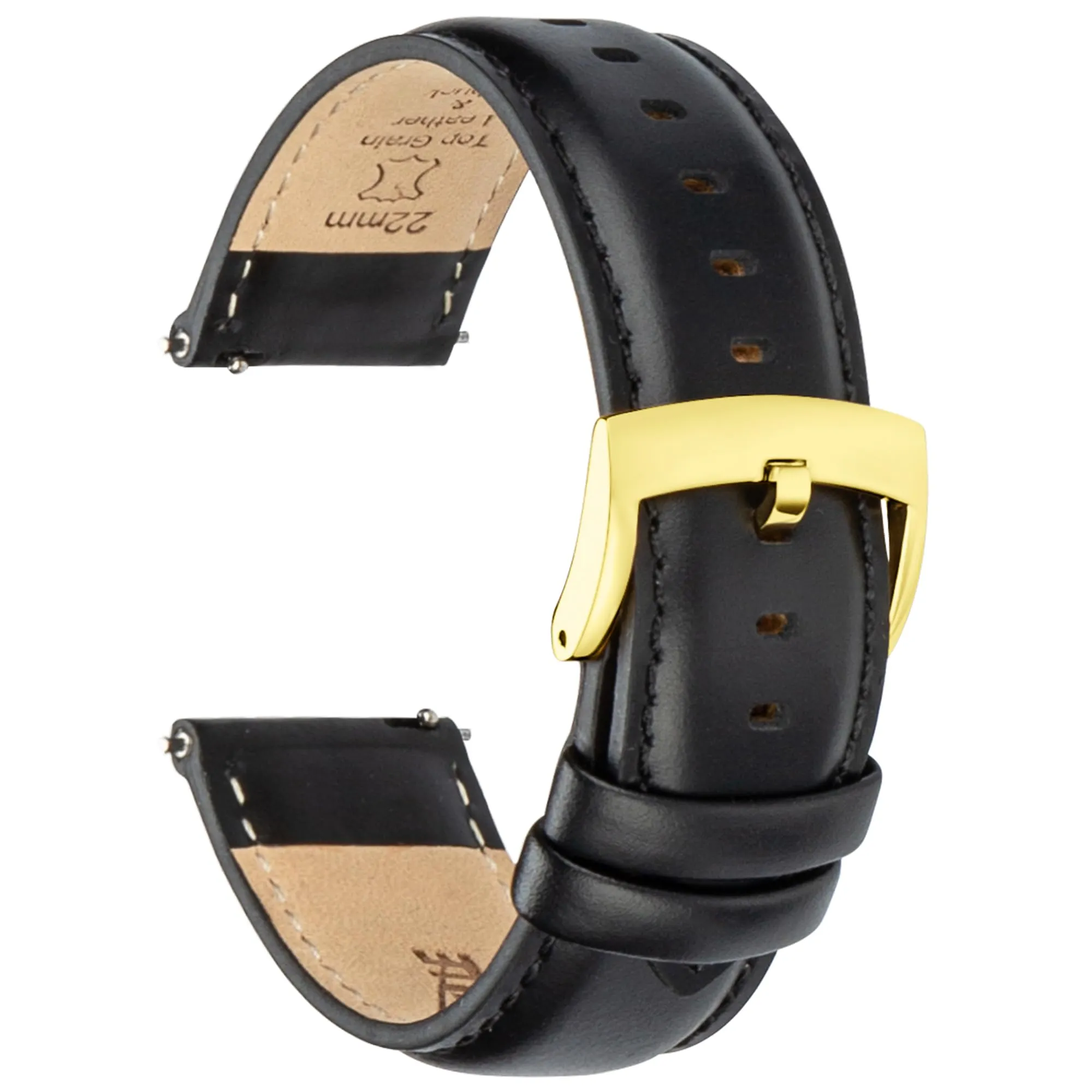 CORROPELLE Cinturini Orologio in Pelle a Sgancio Rapido 18mm 19mm 20mm 21mm 22mm, Elegante Cinturino Vera Pelle Alta qualità Cinturini Ricambio per Uomo Donna, Orologio e Smartwatch - immagine 1