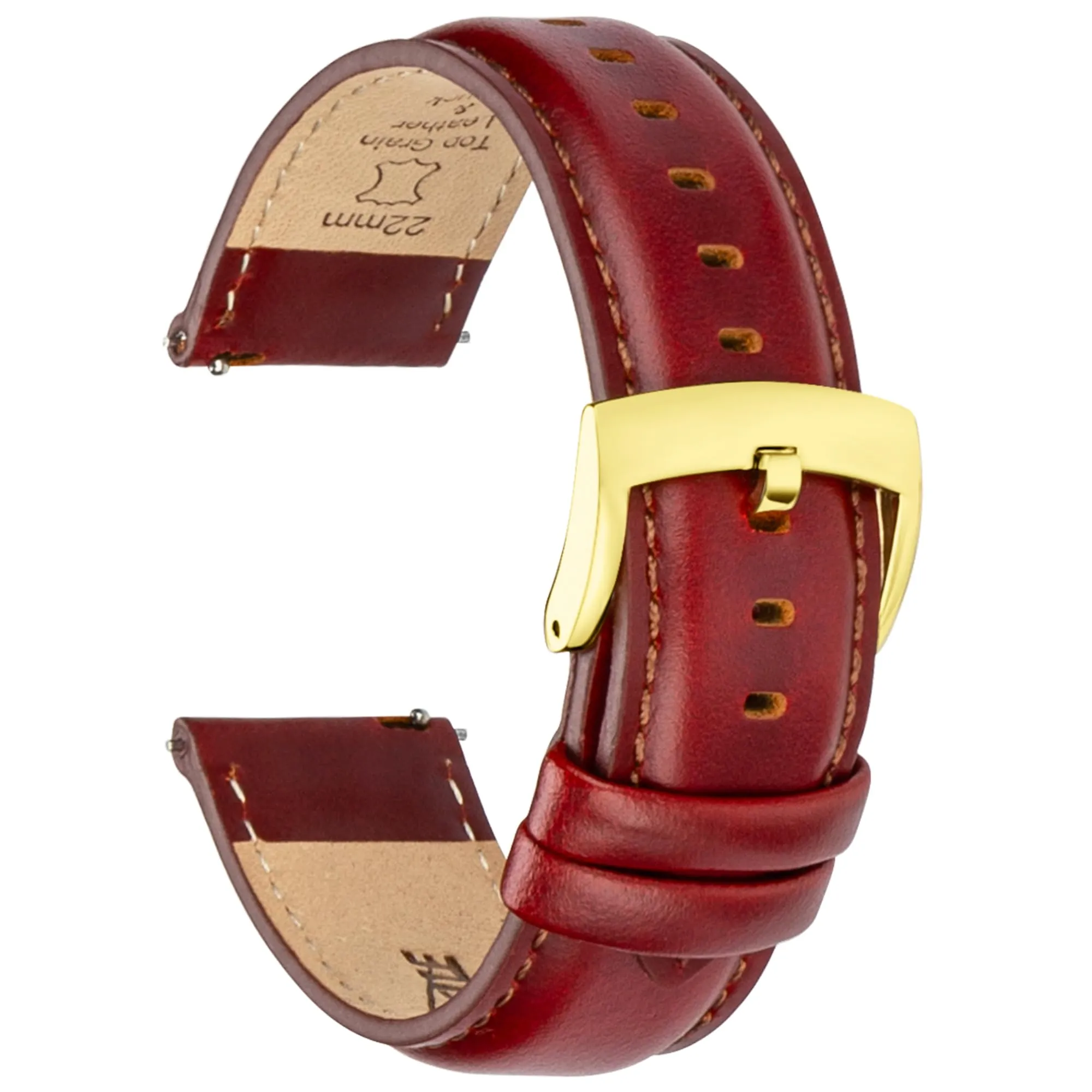 CORROPELLE Cinturini Orologio in Pelle a Sgancio Rapido 18mm 19mm 20mm 21mm 22mm, Elegante Cinturino Vera Pelle Alta qualità Cinturini Ricambio per Uomo Donna, Orologio e Smartwatch - immagine 1