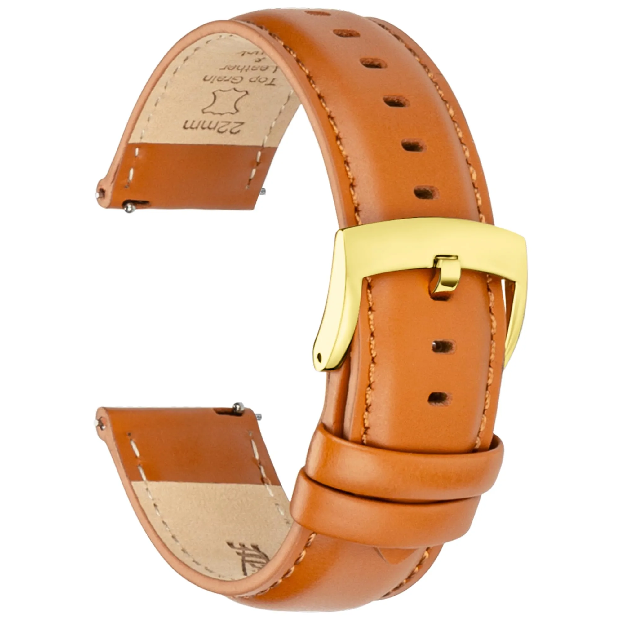 CORROPELLE Cinturini Orologio in Pelle a Sgancio Rapido 18mm 19mm 20mm 21mm 22mm, Elegante Cinturino Vera Pelle Alta qualità Cinturini Ricambio per Uomo Donna, Orologio e Smartwatch - immagine 1