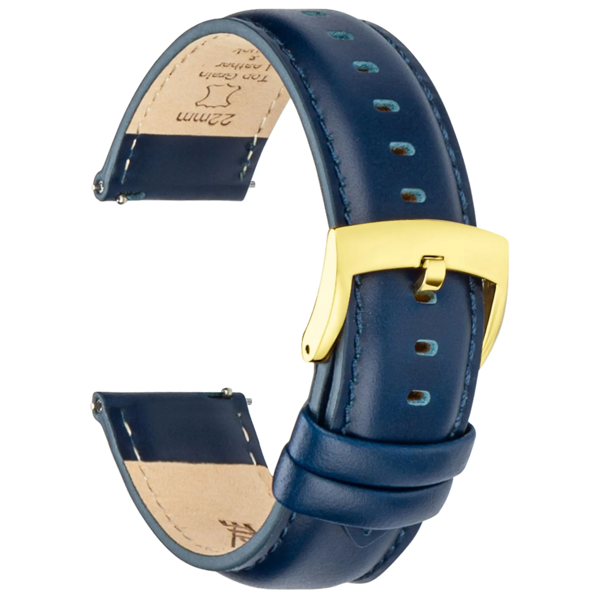 CORROPELLE Cinturini Orologio in Pelle a Sgancio Rapido 18mm 19mm 20mm 21mm 22mm, Elegante Cinturino Vera Pelle Alta qualità Cinturini Ricambio per Uomo Donna, Orologio e Smartwatch - immagine 1