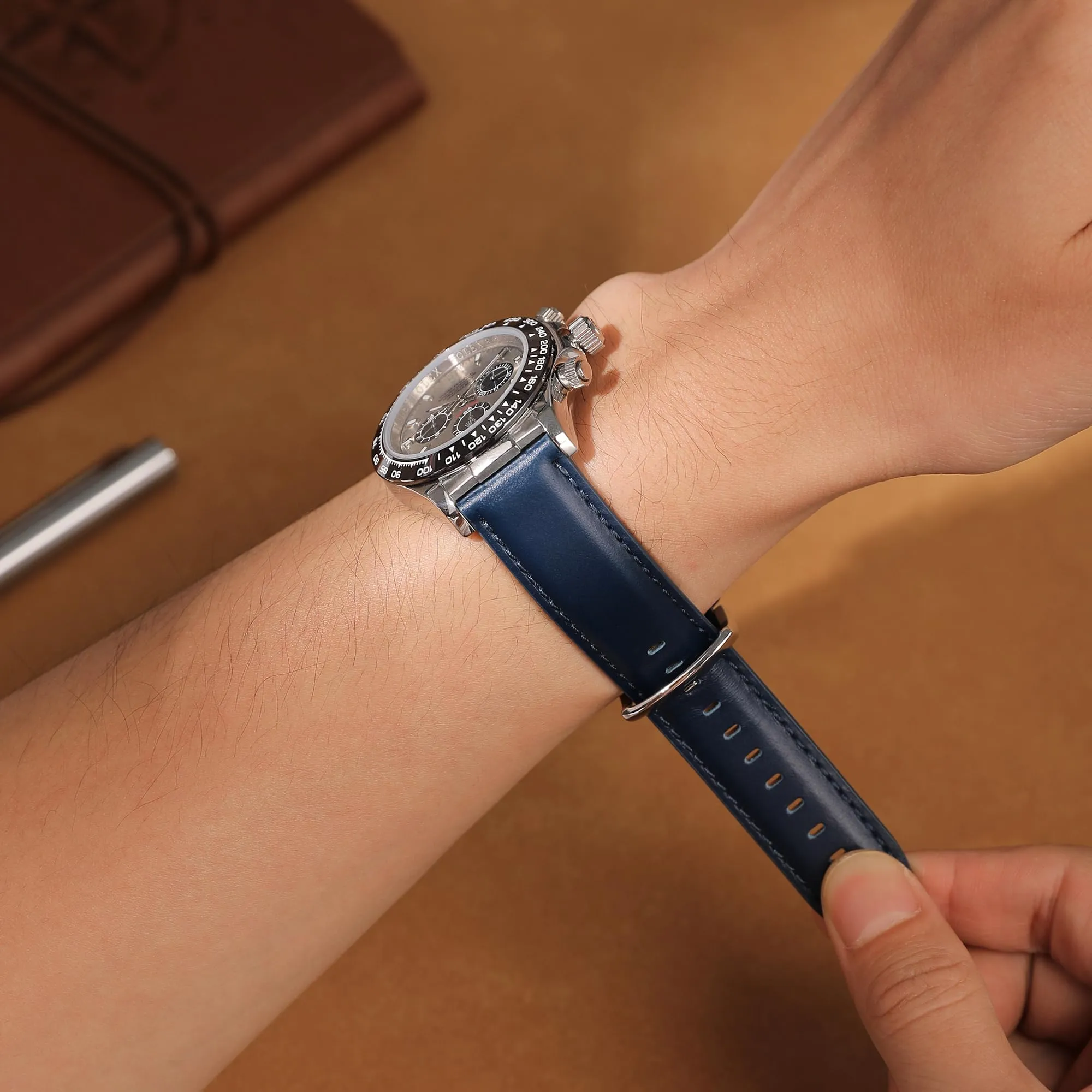 CORROPELLE Cinturini Orologio in Pelle a Sgancio Rapido 18mm 19mm 20mm 21mm 22mm, Elegante Cinturino Vera Pelle Alta qualità Cinturini Ricambio per Uomo Donna, Orologio e Smartwatch - immagine 8