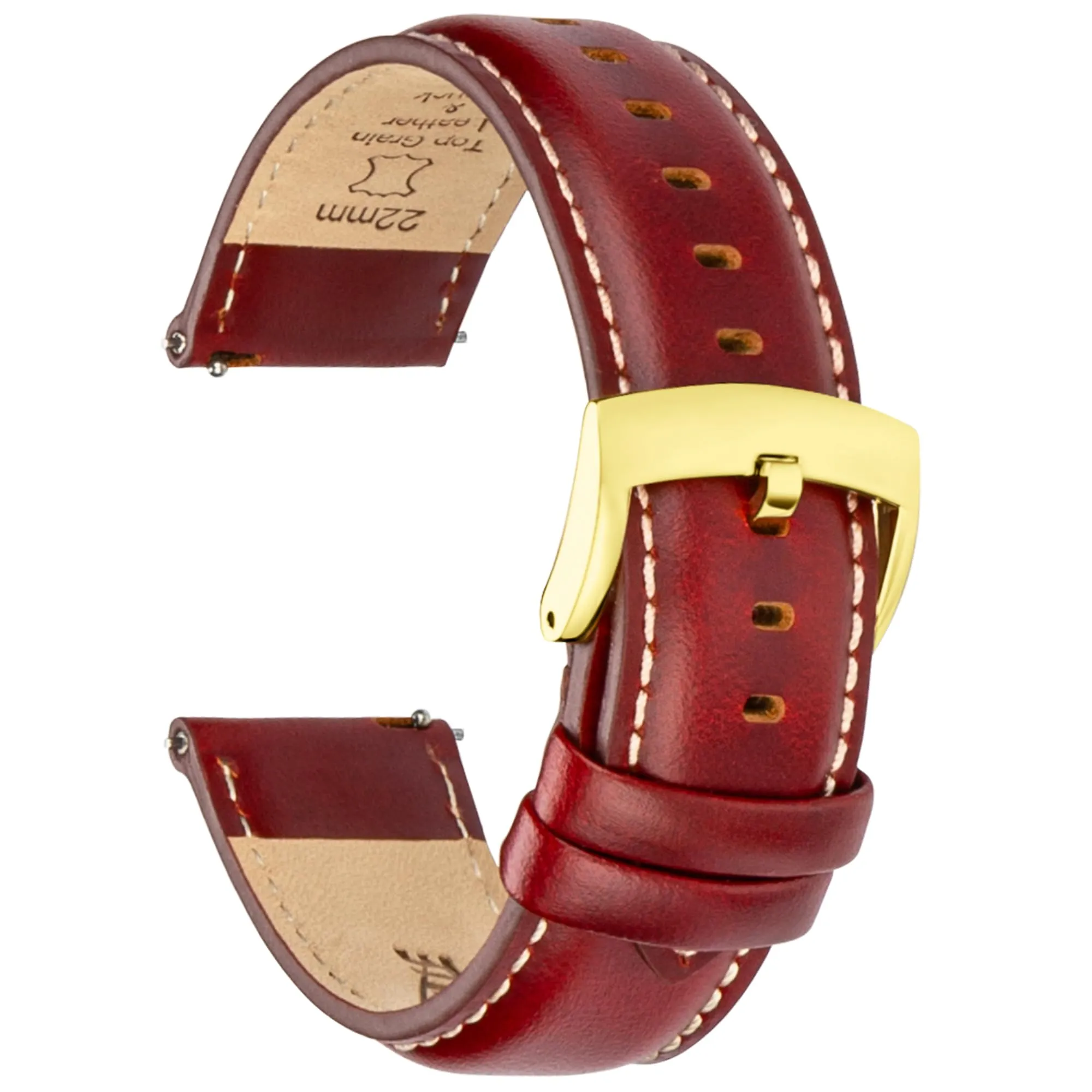 CORROPELLE Cinturini Orologio in Pelle a Sgancio Rapido 18mm 19mm 20mm 21mm 22mm, Elegante Cinturino Vera Pelle Alta qualità Cinturini Ricambio per Uomo Donna, Orologio e Smartwatch - immagine 1