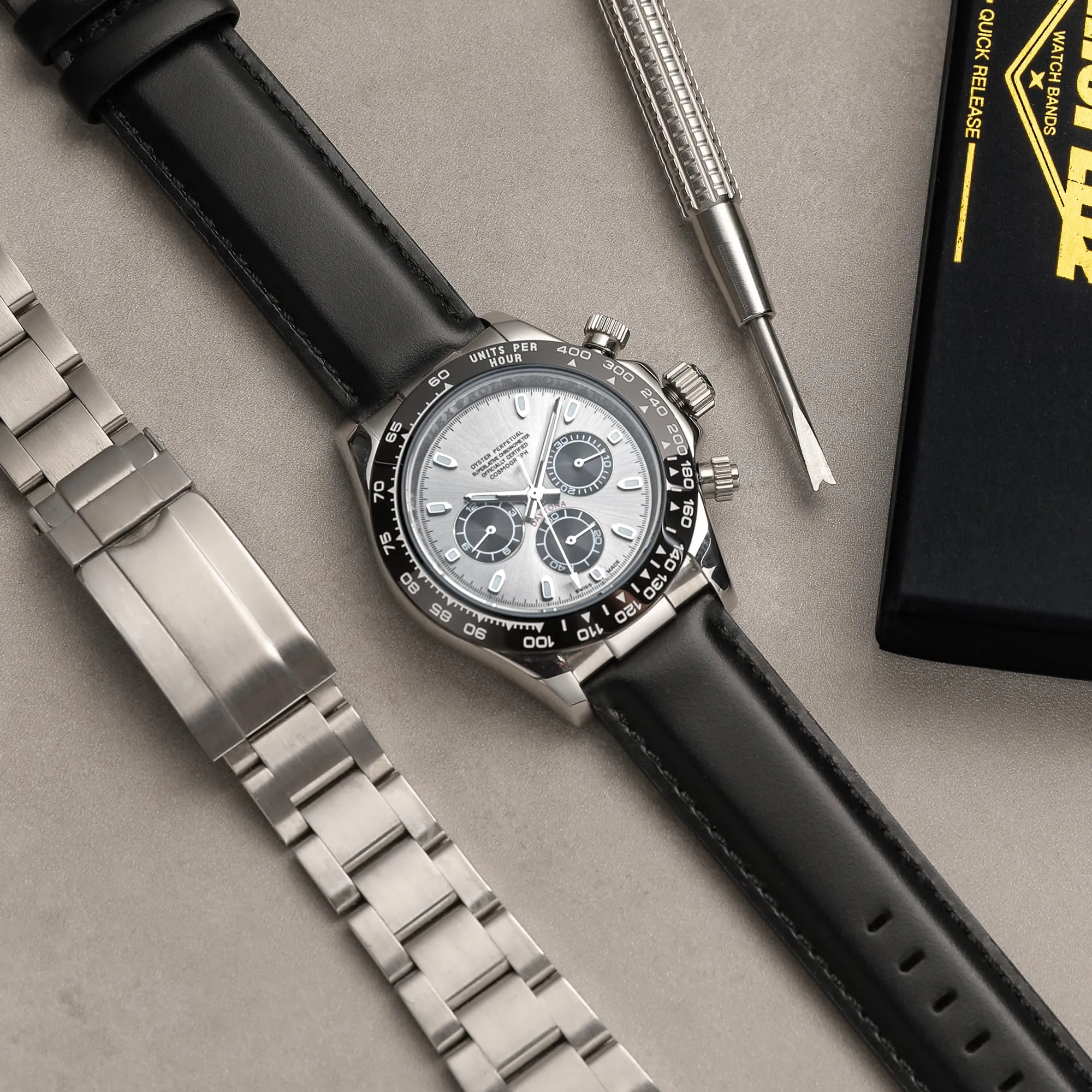 CORROPELLE Cinturini Orologio in Pelle a Sgancio Rapido 18mm 19mm 20mm 21mm 22mm, Elegante Cinturino Vera Pelle Alta qualità Cinturini Ricambio per Uomo Donna, Orologio e Smartwatch - immagine 4