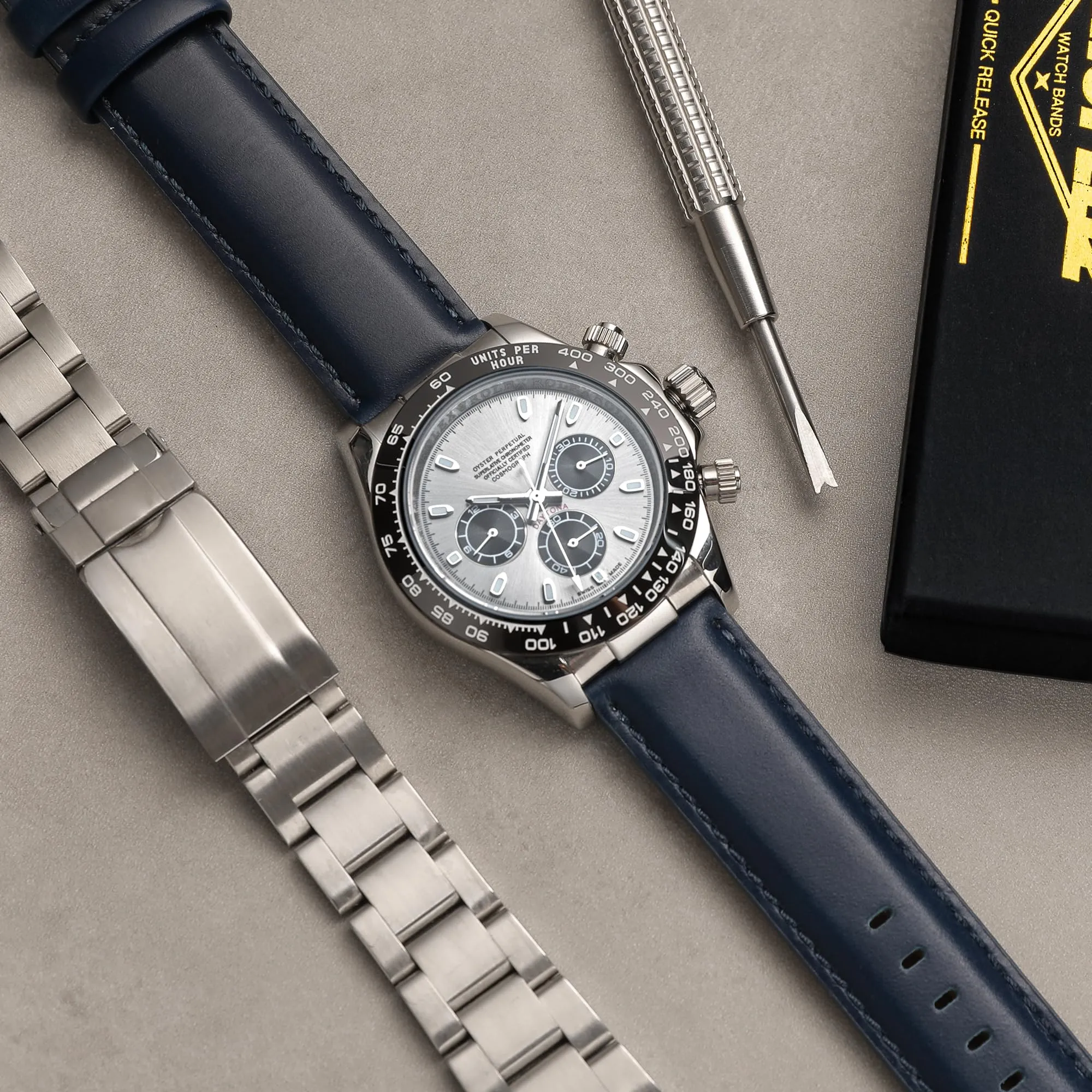 CORROPELLE Cinturini Orologio in Pelle a Sgancio Rapido 18mm 19mm 20mm 21mm 22mm, Elegante Cinturino Vera Pelle Alta qualità Cinturini Ricambio per Uomo Donna, Orologio e Smartwatch - immagine 4