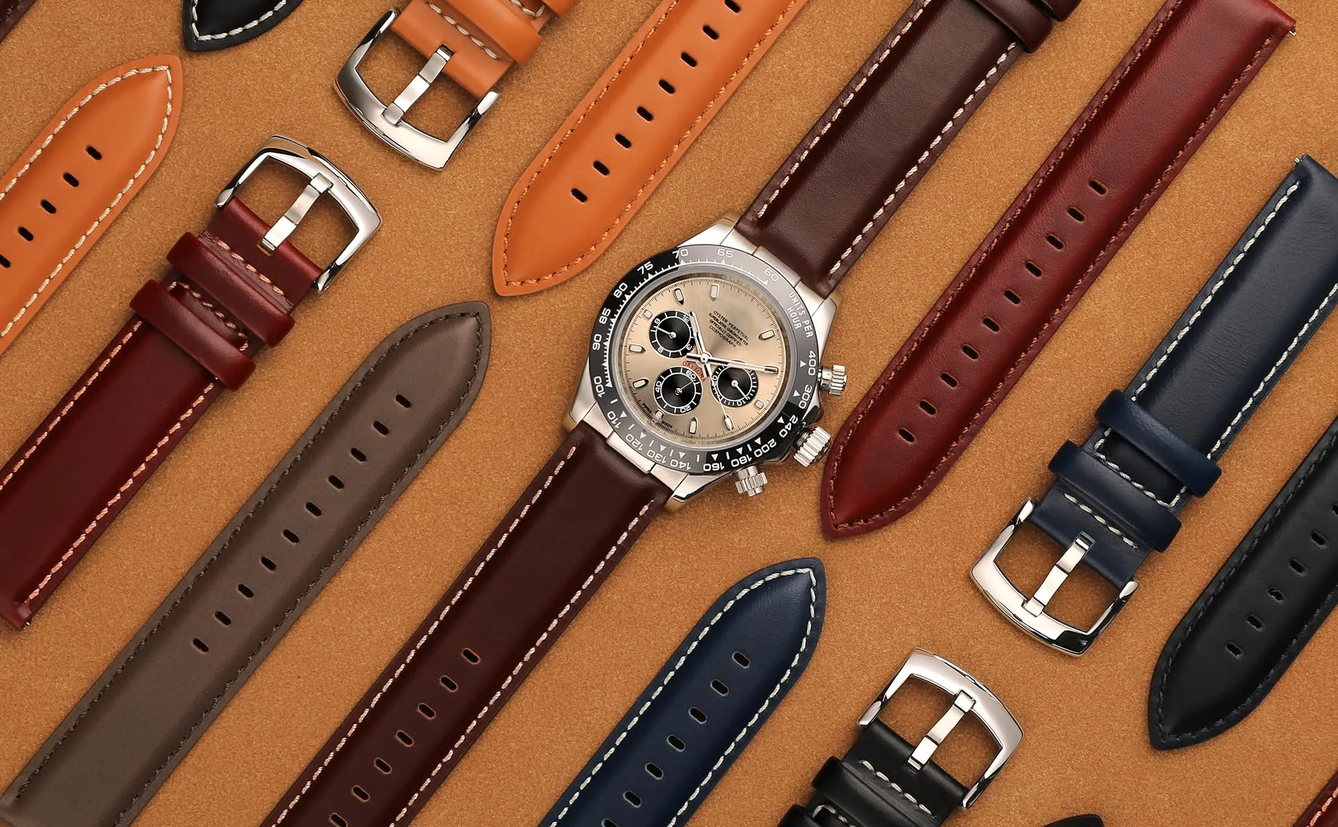 CORROPELLE Cinturini Orologio in Pelle a Sgancio Rapido 18mm 19mm 20mm 21mm 22mm, Elegante Cinturino Vera Pelle Alta qualità Cinturini Ricambio per Uomo Donna, Orologio e Smartwatch - immagine 9