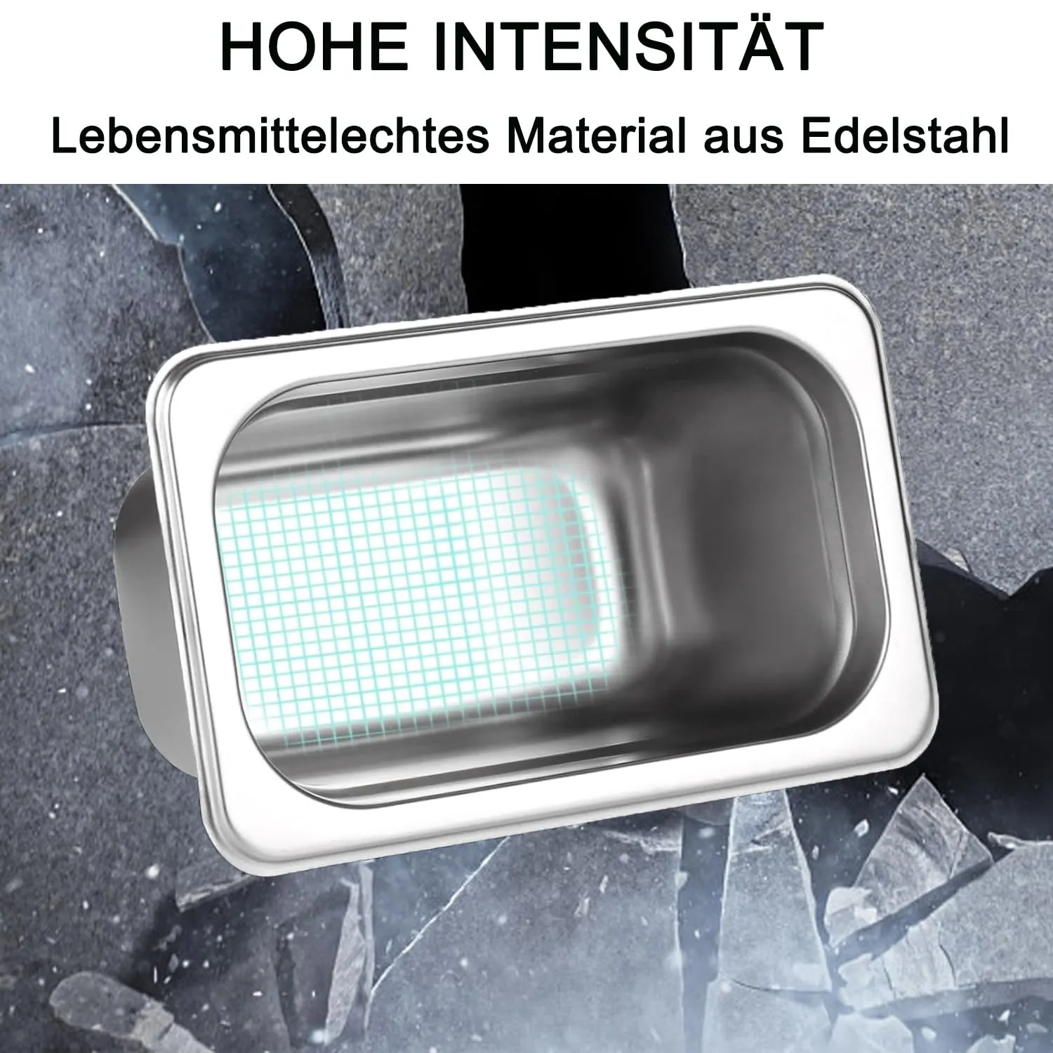 ORFCP 4 Pezzi Contenitori GN 1/9, Contenitori Gastro, in Acciaio Inox con Coperchio - immagine 4