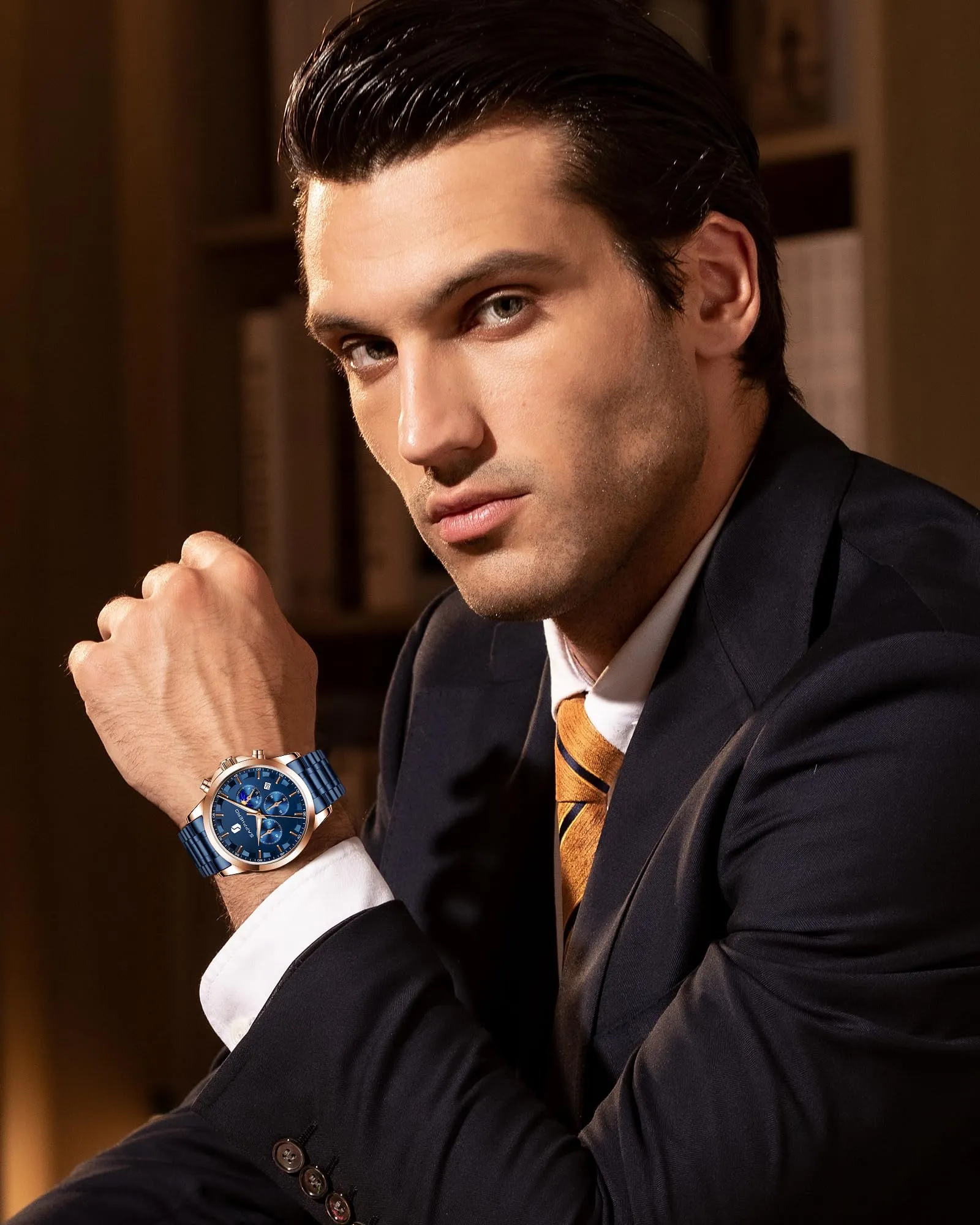 BENYAR BY Orologio da uomo quarzo analogico Cronografi Orologi uomo Regali - immagine 2