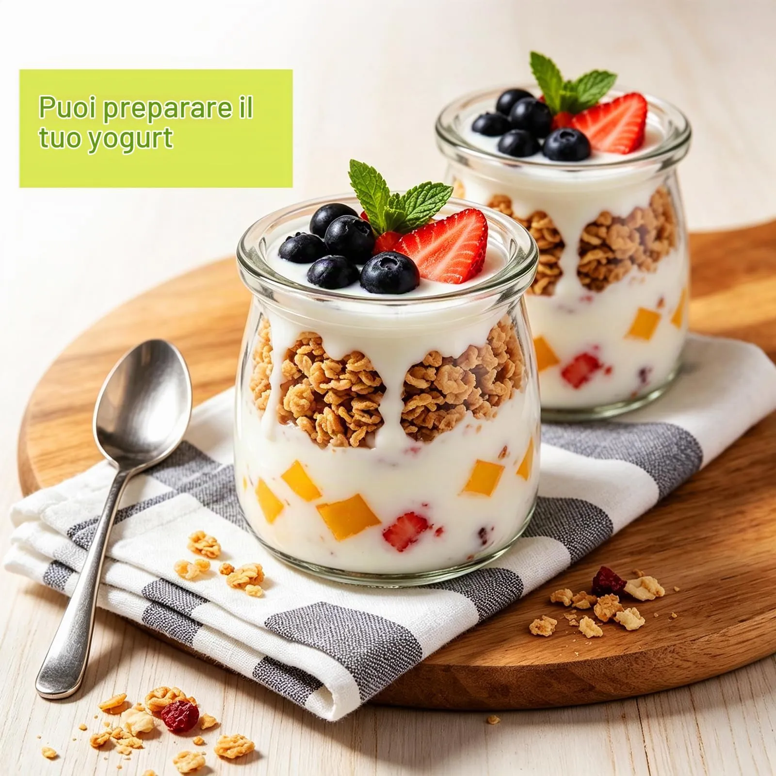 12 PCS Barattoli Vetro con Coperchio,150 ml,Vasetti da Yogurt in Vetro - immagine 5