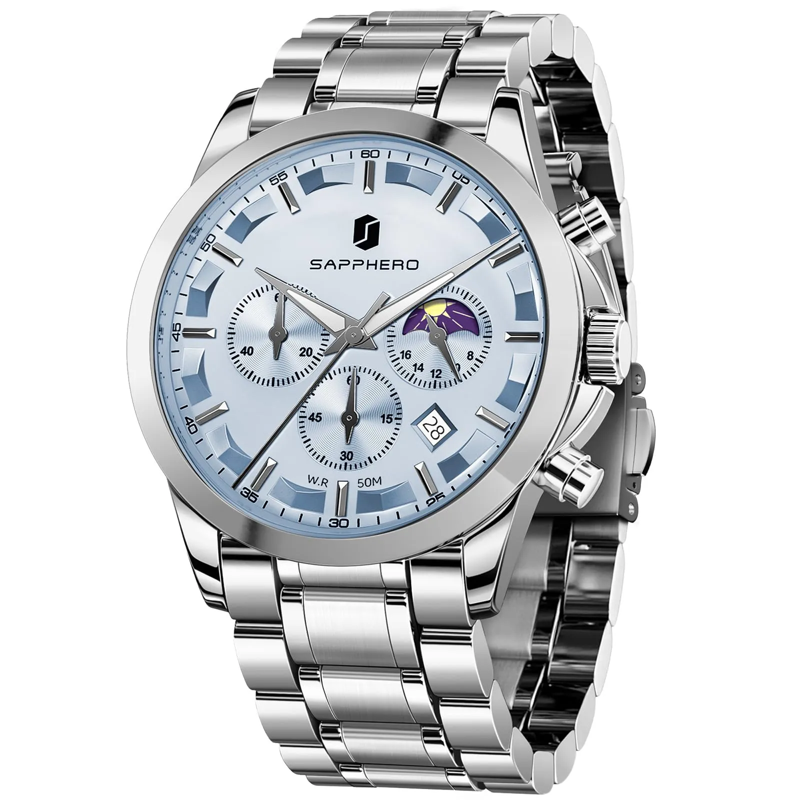 BENYAR BY Orologio da uomo quarzo analogico Cronografi Orologi uomo Regali - immagine 1
