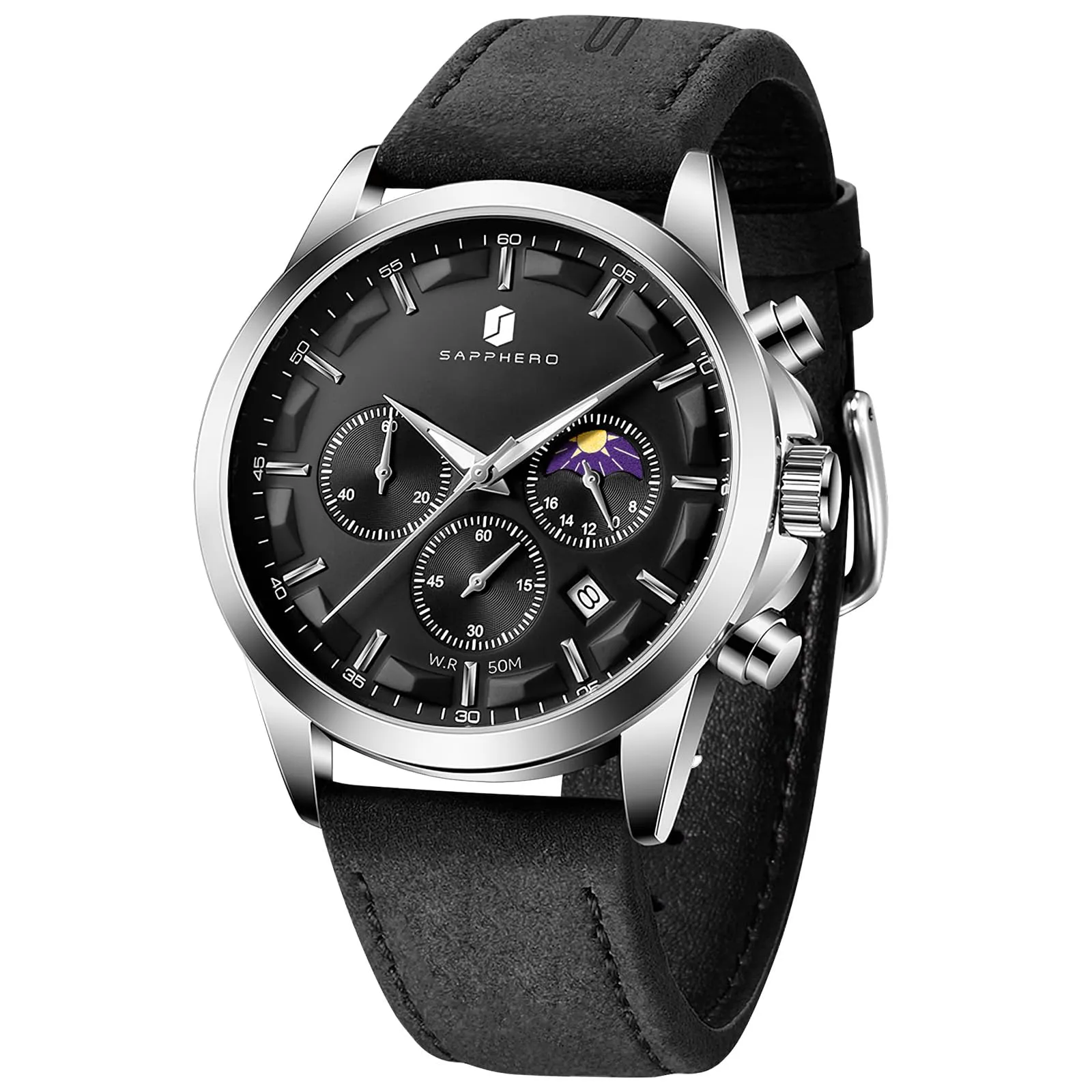 BENYAR BY Orologio da uomo quarzo analogico Cronografi Orologi uomo Regali - immagine 1