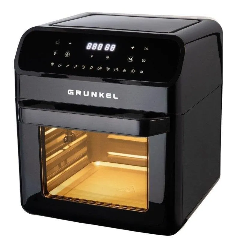 Friggitrice ad Aria Grunkel Black Fryer Oven 12L 1500W Finestra Programmi - immagine 1