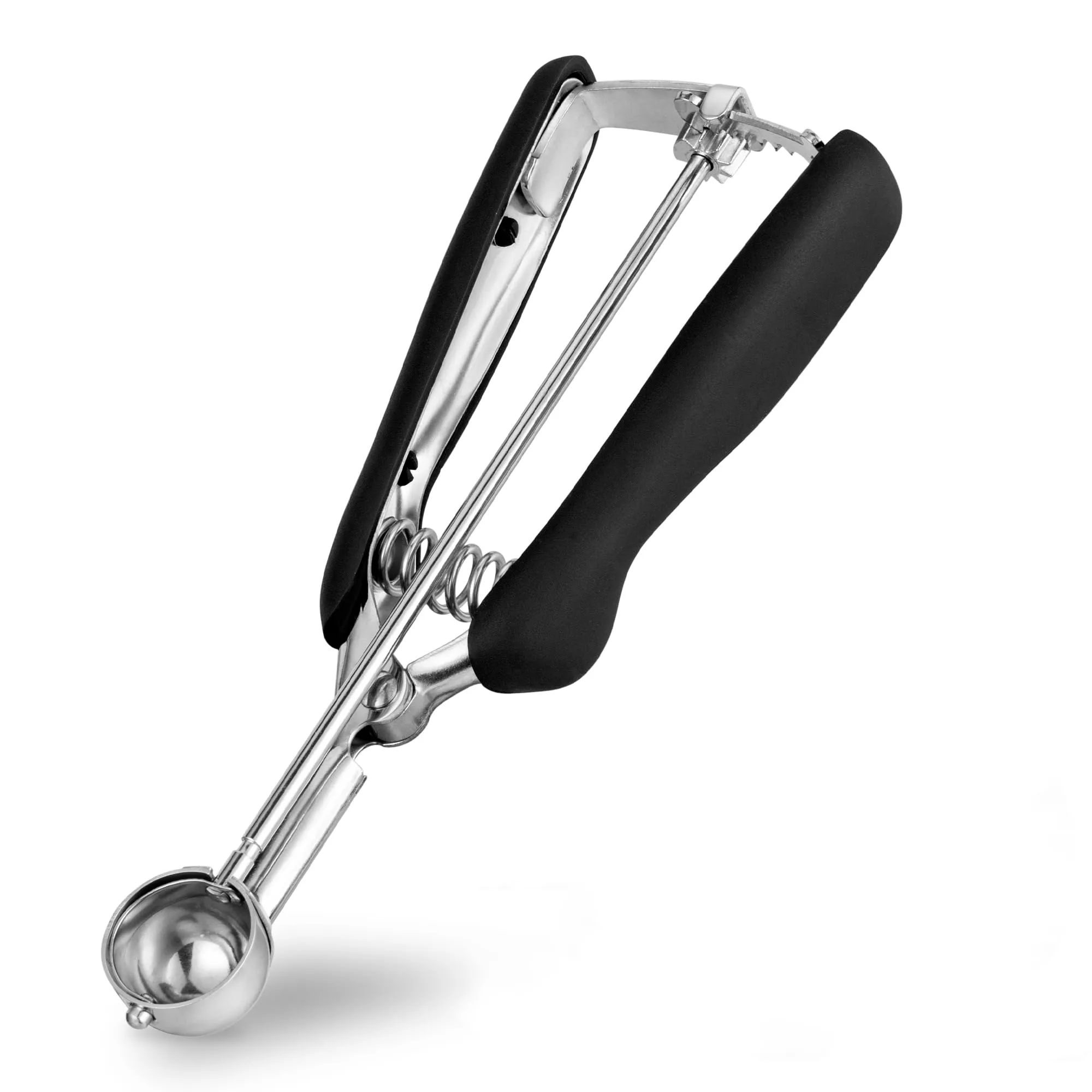 Porzionatore Per Gelato 25mm, Cucchiaio Gelato, TJ POP Molto Piccolo Paletta Per Gelato In Acciaio Inox Con Grilletto E Manico Confortevole Per Palla Gelato, Cottura, Palla Melone - immagine 1